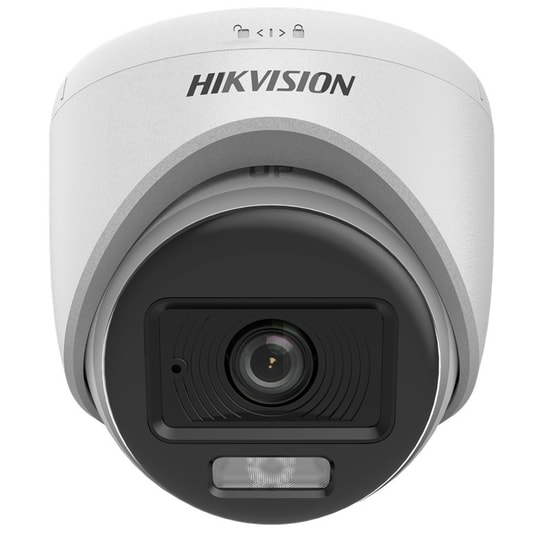 Hikvision DS-2CE70DF0T-LPFS 2MP ColorVu Dome Kamera - 2.8mm Sabit Lens, Dahili Mikrofon, 20m Gece Görüş, 4in1