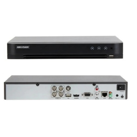 Hikvision DS-7204HUHI-M1/S 4 Kanal 5MP AcuSense Metal Kasa DVR Kayıt Cihazı - H.265+, 1 SATA, 6TB HDD Destekli