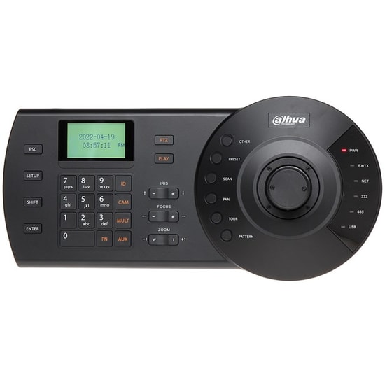 Dahua NKB1000-E HDCVI/IP/Analog PTZ Kontrol Klavyesi - 3D Joystick, RS485/RS232/USB, Onvif Desteği, Hızlı Dome Kontrolü