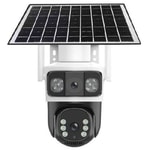 Balandi PRO-8200GIP 4MP Çift Kameralı E-Sim 4G Solar Güvenlik Kamerası - Hieasy Yazılım, AOV, PTZ, Güneş Paneli