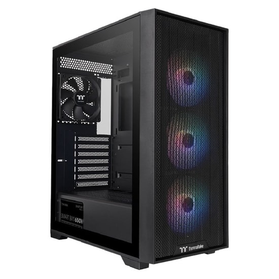 Thermaltake V290 TG 650W 80+ Bronze ARGB Mid Tower ATX Oyuncu Kasası (CA-3Z7-65M1WE-00) - 3x120mm Fan, Mesh Ön Panel