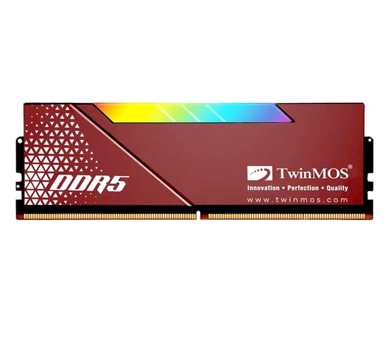 TwinMOS VoltX 16GB 6000MHz DDR5 RGB CL36 Ram (TMD516GB6000URGB36B) - Soğutuculu, 1.35V, Siyah Oyuncu Belleği