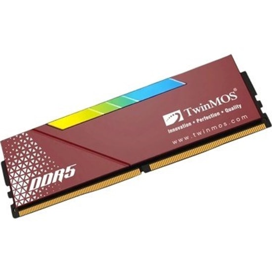 TwinMOS VoltX 16GB 6000MHz DDR5 RGB CL36 Ram (TMD516GB6000URGB36B) - Soğutuculu, 1.35V, Siyah Oyuncu Belleği