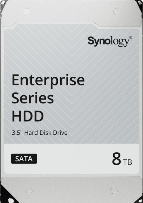 Synology Enterprise HAT5320-8T 8TB HDD - 3.5" SATA 6.0 Gb/s, 7200RPM, 280 MB/s, 256MB Önbellek, 7/24 Çalışmaya Uygun