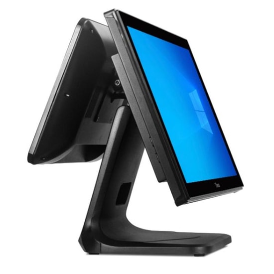 Tiwox TP-4950D: 18.5" POS PC - i5 5.Nesil, 8GB DDR3, 128GB SSD, 13.2" Müşteri Ekranı, 1366x768
