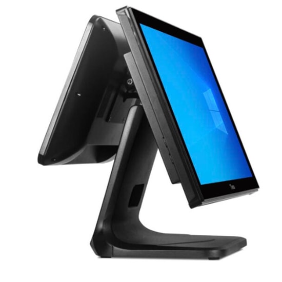 TIWOX TP-7650D: 18.5" Dokunmatik POS PC - i7 5.Nesil, 8GB DDR3 RAM, 128GB SSD, 13.2" Müşteri Ekranı, 1366x768
