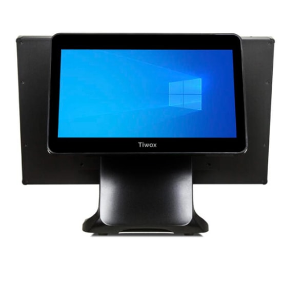 TIWOX TP-7650D: 18.5" Dokunmatik POS PC - i7 5.Nesil, 8GB DDR3 RAM, 128GB SSD, 13.2" Müşteri Ekranı, 1366x768