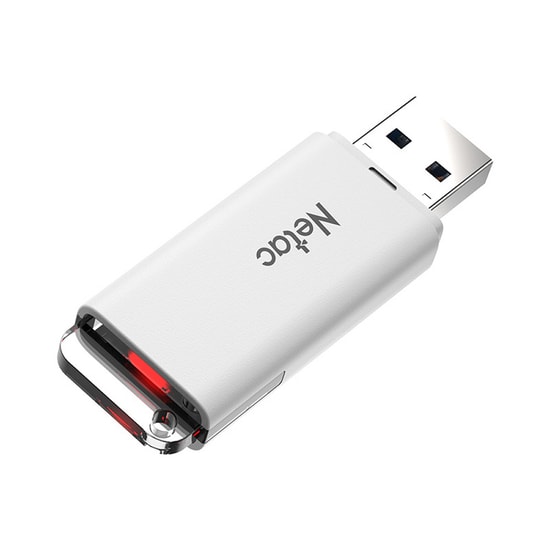 Netac U185 64GB USB 3.2 Beyaz Flash Bellek (NT03U185N-064G-32WH) - Yüksek Hızlı, Taşınabilir USB Bellek