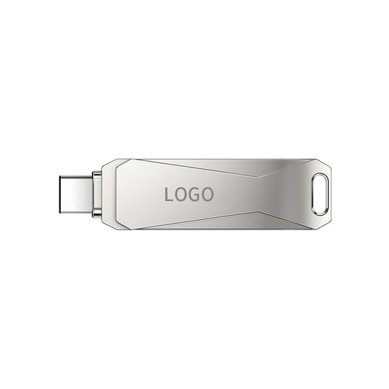 Netac U782C 64GB USB 3.2 Type-C Flash Bellek (NT03U782C-064G-32PN) - Çift Arayüz, Yüksek Hızlı, Metal Kasa