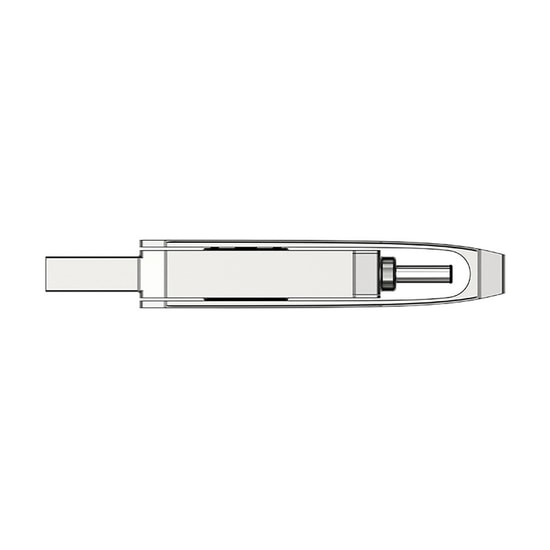 Netac U782C 64GB USB 3.2 Type-C Flash Bellek (NT03U782C-064G-32PN) - Çift Arayüz, Yüksek Hızlı, Metal Kasa
