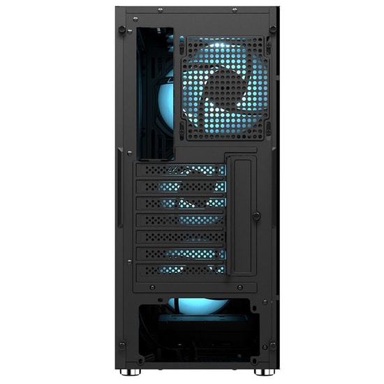 Frisby FC-9485G 600W 80+ Bronze RGB Mid Tower ATX Oyuncu Kasası - 4x120mm Fan, Temperli Cam, Toz Filtresi, Siyah