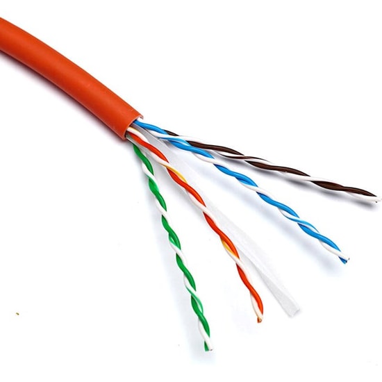 Dahua CAT6 Turuncu Kablo (PFM922I-6UN-C) - 305 Metre, 23AWG U/UTP CCA, Yüksek Performanslı Data Kablosu