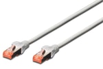 Digitus CAT6 Gri Zırhlı S/FTP Patch Kablo (DK-1644-030) - 3 Metre, 250MHz, PoE, Halogen Free Ağ Kablosu