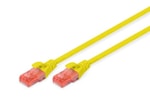 Digitus CAT6 Sarı Patch Kablo (DK-1617-050/Y) - 5 Metre, U/UTP, 250MHz, Yangına Dayanıklı, PoE Ready, LSZH