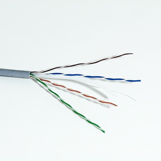 Frisby FNW-CAT622 Gri CAT6 UTP Kablo - 305 Metre, 24AWG, 0.50mm Data Network Kablosu