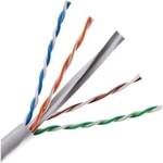 Sensei SC-500LZSH Cat6 U/UTP Data Kablosu - 500 Metre, %100 Bakır, 350MHz, 23AWG, Halojen Free, Gri Renkli