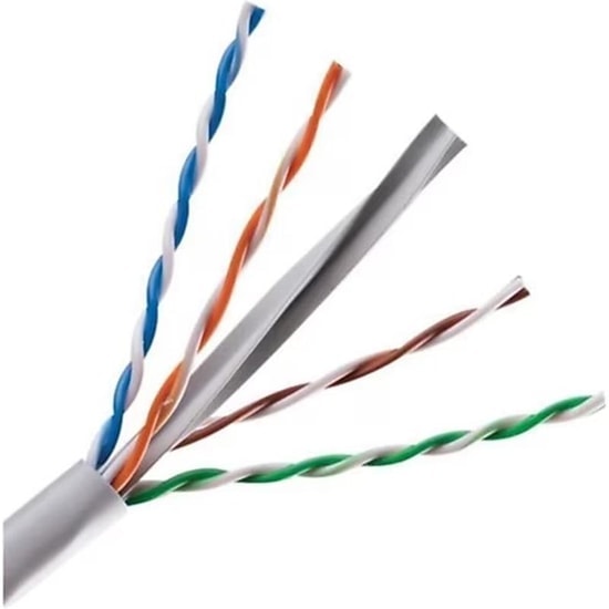 Sensei SC-500LZSH Cat6 U/UTP Data Kablosu - 500 Metre, %100 Bakır, 350MHz, 23AWG, Halojen Free, Gri Renkli