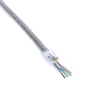 Frisby FNW-RJ4528N CAT6 EZ RJ45 UTP Konnektör - Yeni Nesil Delikli, 100'lü Paket, Ethernet Ucu