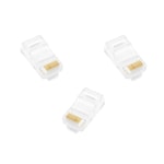 Frisby FNW-RJ4530N Altın Uçlu CAT5 RJ45 Konnektör - Yüksek Performanslı Ethernet Bağlantısı (100'lü Paket)