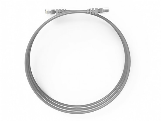 INCA ICAT6-02TG CAT6 Gri Patch Kablo - 2 Metre, 24AWG, UTP, RJ45, 250MHz, Gigabit Ethernet, Yüksek Performans