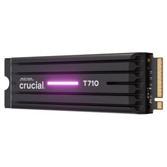 Crucial T710 2TB PCIe Gen5 M.2 SSD (CT2000T710SSD5) - 14500/13800MB/s, Soğutuculu, 2280 Form Faktör, 1200TB TBW