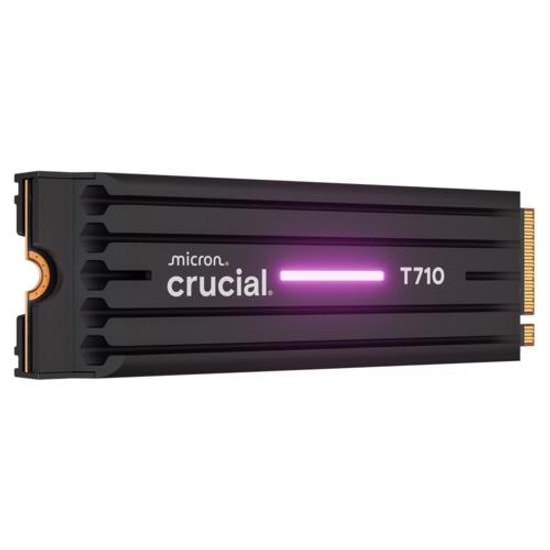 Crucial T710 2TB PCIe Gen5 M.2 SSD (CT2000T710SSD5) - 14500/13800MB/s, Soğutuculu, 2280 Form Faktör, 1200TB TBW
