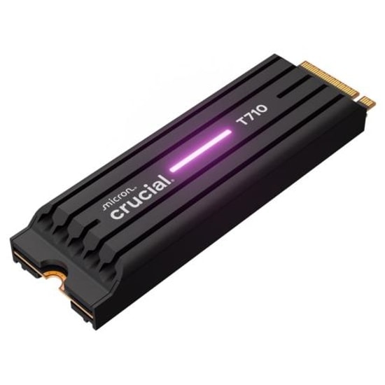 Crucial T710 1TB Soğutuculu PCIe Gen5 NVMe M.2 SSD (CT1000T710SSD5) - 14900/13700MB/s Hız, 600TB TBW, 2280 Form Faktör