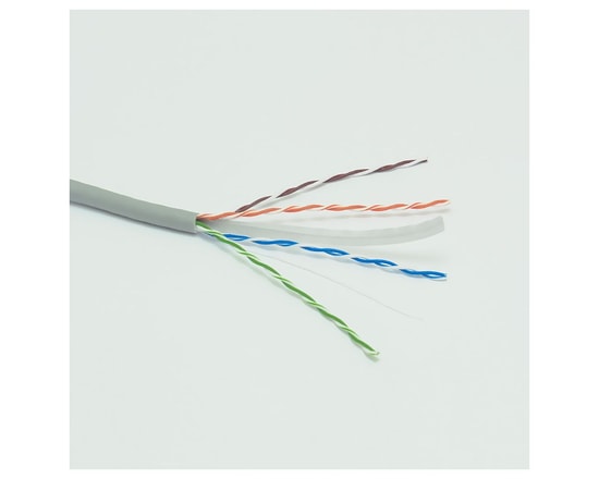 Frisby FNW-CAT628 CAT6 UTP Saf Bakır Kablo - 305 Metre, 24AWG, 0.50mm Gri, Gigabit Ethernet Network Data Kablosu
