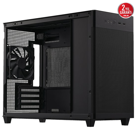ASUS Prime AP201 Mesh Micro ATX Kasa (90DC00G0-B39000) - Temperli Cam, 360mm Soğutucu, 338mm Ekran Kartı Desteği