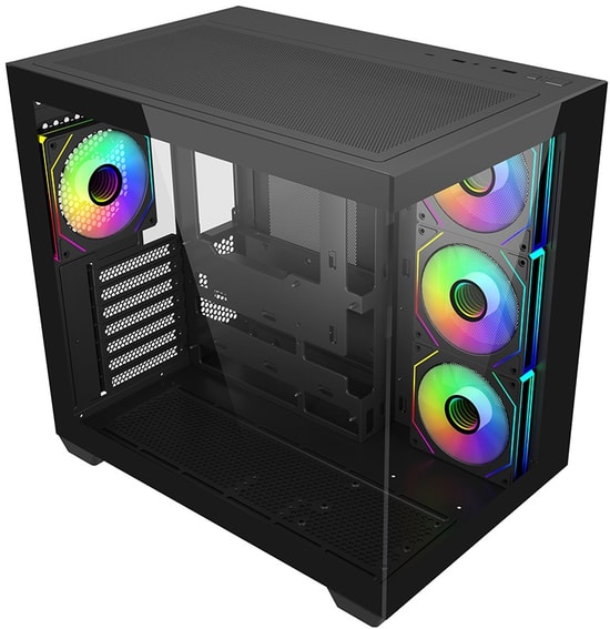 Cooler Master Elite 681 TG Siyah Kasa (E681-KHNN85-S00) - 850W 80+ Gold, ARGB Fanlı, Gen5 ATX 3.1 Mid-Tower