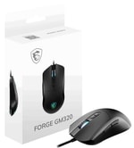 MSI FORGE GM320 USB Kablolu RGB Optik Gaming Mouse - 12800 DPI, 6 DPI Ayarı, 7 Tuşlu, 1.5m Kablo, 20 Milyon Tıklama Ömrü