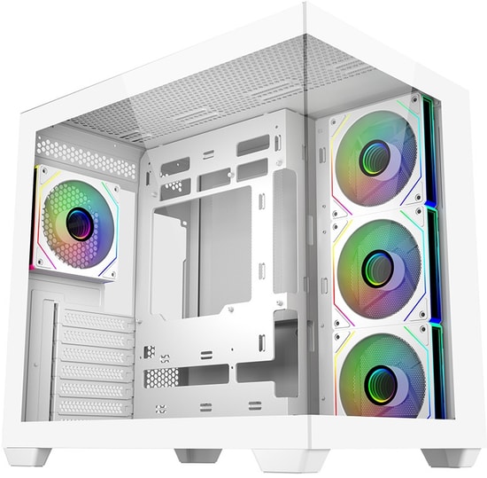 Cooler Master Elite 681 TG Beyaz Kasa (E681-WHNN85-S00) - 850W 80+ Gold, ARGB Fanlı, Gen5 ATX 3.1 Mid-Tower
