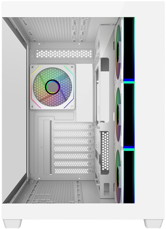 Cooler Master Elite 681 TG Beyaz Kasa (E681-WHNN85-S00) - 850W 80+ Gold, ARGB Fanlı, Gen5 ATX 3.1 Mid-Tower