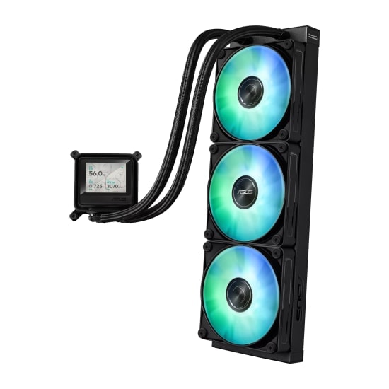 ASUS Max Gaming LC360 LCD 360mm ARGB Sıvı Soğutucu (90RC01G1-B0EAY0) - 2.4" LCD Ekran, 3x120mm Fan, Intel/AMD