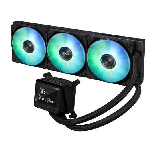 ASUS Max Gaming LC360 LCD 360mm ARGB Sıvı Soğutucu (90RC01G1-B0EAY0) - 2.4" LCD Ekran, 3x120mm Fan, Intel/AMD