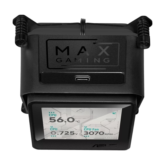 ASUS Max Gaming LC360 LCD 360mm ARGB Sıvı Soğutucu (90RC01G1-B0EAY0) - 2.4" LCD Ekran, 3x120mm Fan, Intel/AMD