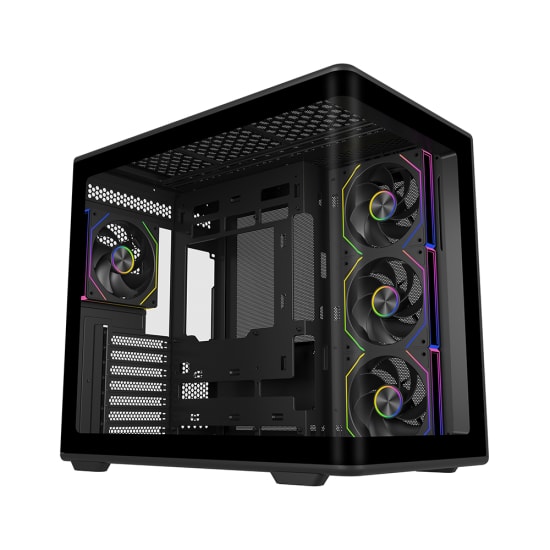 Cooler Master Elite 600 Curve TG Siyah Kasa (E600-KGNN85-S01) - 850W 80+ Gold, ARGB Fanlı, Back-Connect ATX Mid-Tower