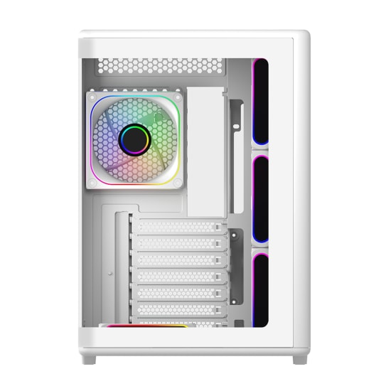 Cooler Master Elite 600 Beyaz ATX Kasa (E600-WGNN-S02) - 7 ARGB Fan, Temperli Cam, USB 3.2 Type-C, 425mm GPU Desteği