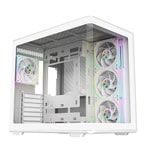 Cooler Master Elite 600 Curve Beyaz Kasa (E600-WGNN85-S01) - 850W 80+ Gold ARGB, 4x12cm Fanlı, ATX Mid-Tower