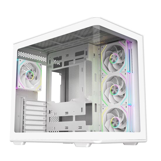 Cooler Master Elite 600 Curve Beyaz Kasa (E600-WGNN85-S01) - 850W 80+ Gold ARGB, 4x12cm Fanlı, ATX Mid-Tower