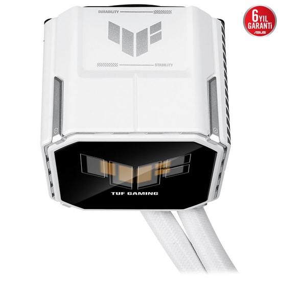 ASUS TUF Gaming LC III 360 ARGB Beyaz Sıvı Soğutucu (90RC01A2-B0EAY0) - 3x120mm Fan, 2.8" LCD, Aura Sync, 6 Yıl Garanti