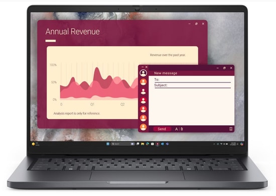 Dell Pro 14 Intel Ultra 7-255U Laptop (BTO108_PC14250_UBU) - 32GB RAM, 512GB SSD, 14" FHD+ Ubuntu Dizüstü Bilgisayar