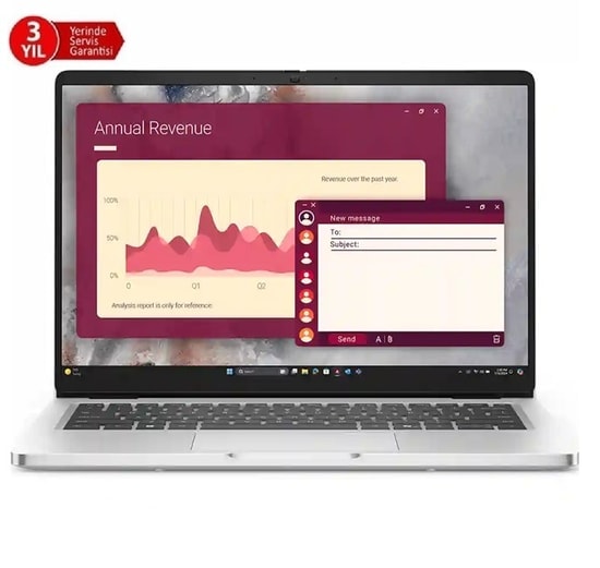 Dell Pro 14 BTO108_PC14250_WP Intel Ultra 7 32GB 512GB SSD 14" FHD+ Windows 11 Pro Laptop - Yüksek Performanslı