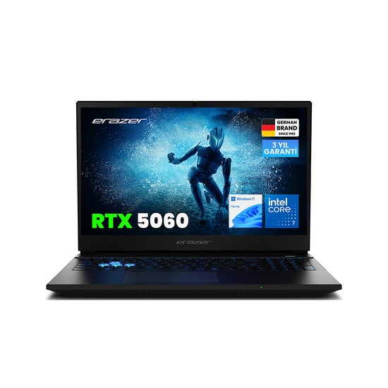 Erazer Deputy 15 P1: Core i7-250H, 16GB (2x8GB DDR5) RAM, 1TB SSD, RTX 5060, 15.6" Win11 Home Gaming Laptop (MD62761)