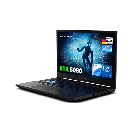 Erazer Deputy 15 P1: Core i7-250H, 16GB (2x8GB DDR5) RAM, 1TB SSD, RTX 5060, 15.6" Win11 Home Gaming Laptop (MD62761)