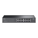 TP-Link LS1016G 16 Port Gigabit Metal Kasa Rackmount Switch - QoS, Tak Çalıştır, Sessiz, Enerji Tasarruflu Ağ Anahtarı