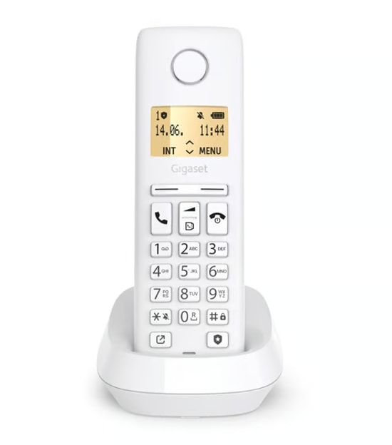 Gigaset Pure 100 Beyaz Dect Telefon (4250366871653) - 14 Saat Konuşma, 50 Rehber, Arayan Numarayı Gösterme, ECO Mod