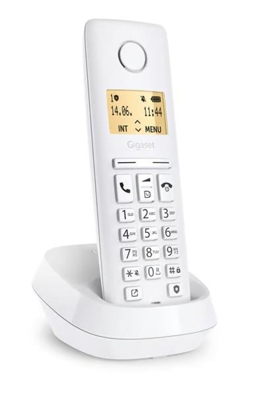 Gigaset Pure 100 Beyaz Dect Telefon (4250366871653) - 14 Saat Konuşma, 50 Rehber, Arayan Numarayı Gösterme, ECO Mod