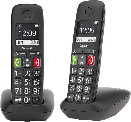 Gigaset E290 Geniş Ekran Telsiz Telefon (4250366860992) - Handsfree, Arayan Numarayı Gösterme, Telefon Rehberi