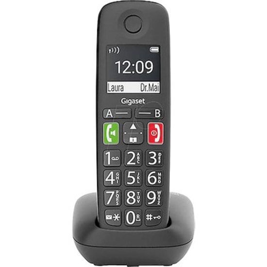 Gigaset E290 Geniş Ekran Telsiz Telefon (4250366860992) - Handsfree, Arayan Numarayı Gösterme, Telefon Rehberi